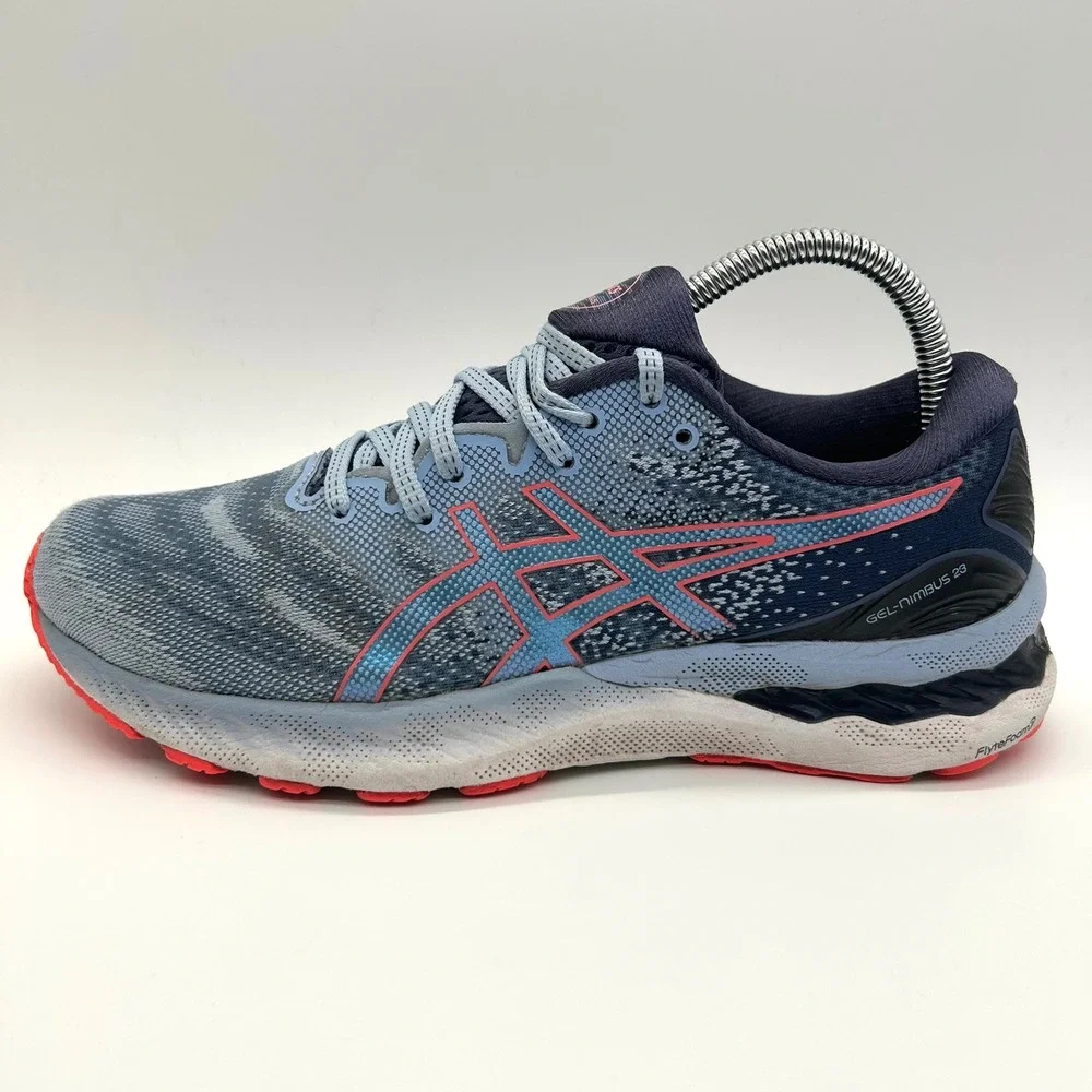 ASICS Gel-Nimbus 23 Shoes Womens 9 Blue Running Sneakers Athletic Trainers Mesh